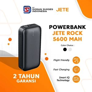 Power Bank 5600 MaH Powerbank Fast Charging JETE Rock - Garansi 2 Tahun