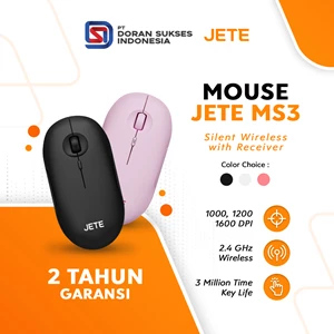 Wireless Silent Mouse with USB Receiver JETE MS3 - Garansi 2 Tahun - Mouse dan Keyboard