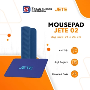Mouse Pad JETE Mousepad 2 Ukuran Besar 21 x 26 cm - Anti Slip