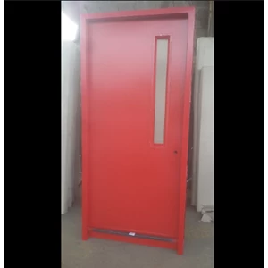 Red Color Fireproof Iron Door