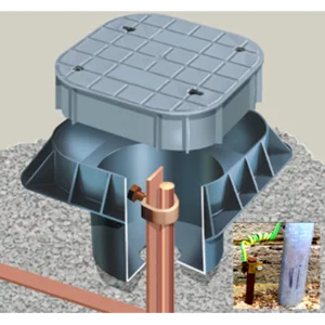 Earthing Pit PVC APEP-01 300 X 300 X 200MM / Bak Kontrol Grounding Super Impex