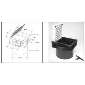Earthing Pit PVC APEP-01 300 X 300 X 200MM / Bak Kontrol Grounding Super Impex
