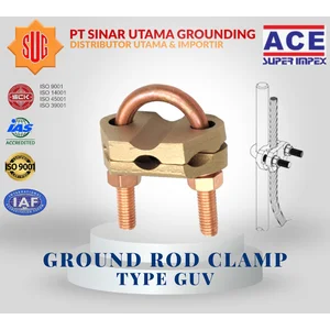 Ground Rod Klem tipe GUV U Bolt Grounding Klem GUV 5/8-1 Inc 35-185mm AXIS