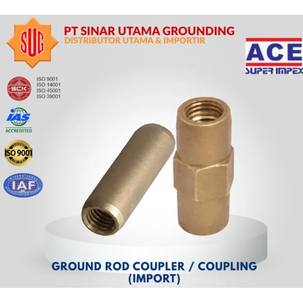Ground Rod Coupling 5/8 Inc Sok Ground Rod 5/8 Inc ACE Super Impex