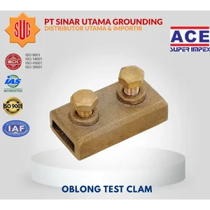 Oblong Test Clamp 50 x 6mm / Klem Sambungan Copper Tape 