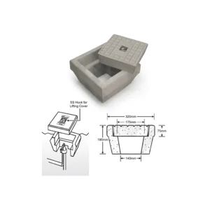 Earthing Pit Concrete / Bak Kontrol Concrete 320 x 320 x 200 mm