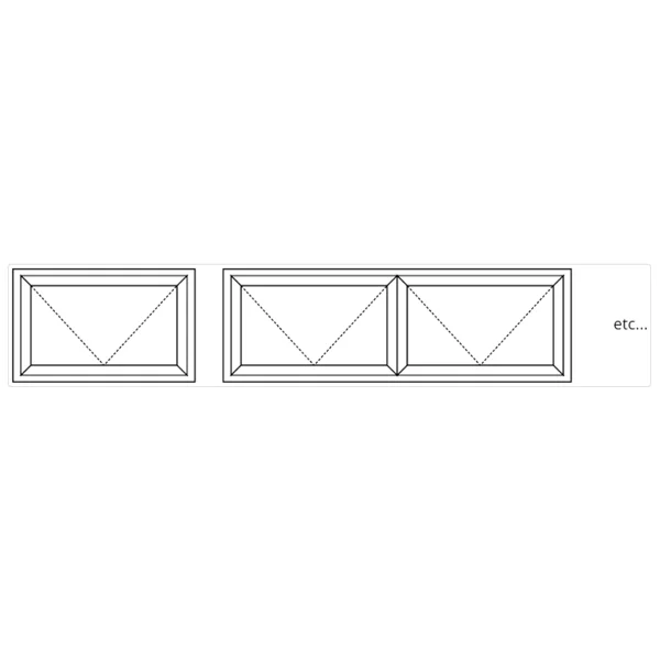 Jendela Aluminium Electric Top Hung