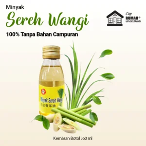 Minyak Sereh Murni 100% Tanpa Campuran 60Ml