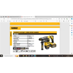 DEWALT DCH333X2 FLEXVOLT® 54V MAX* 3 MODE ROTARY HAMMER Power Tools