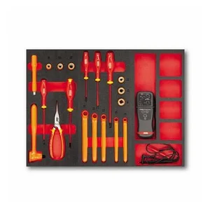 USAG U04958010 - 495 098HYB - Assortment for safety and maintenance of battery cells (20 pcs.) - 1 drawer Peralatan bengkel otomotif