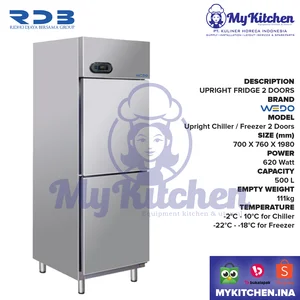 Upright Chiller 2 Doors With Led Control