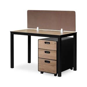 Bundle Meja Kerja Meja Kantor Meja Staff Moon + Sekat + Laci Galaxy