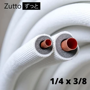 AC Refrigerant Pipe Zutto Premium Inverter 1/2 - 1 PK diameter 1/4 x 3/8