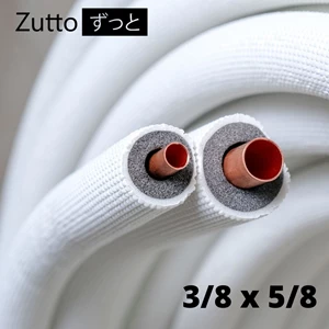 AC Refrigerant Pipe Zutto Premium Inverter 3 - 5 PK diameter 3/8 x 5/8