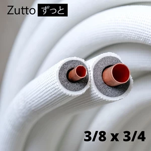 AC Refrigerant Pipe Zutto Premium Inverter 5 PK Special diameter 3/8 x 3/4
