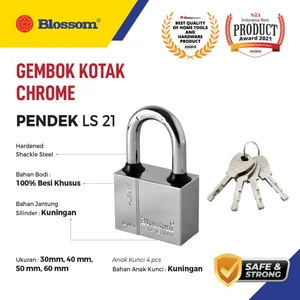 Gembok Kotak Pendek Blossom Type LS21