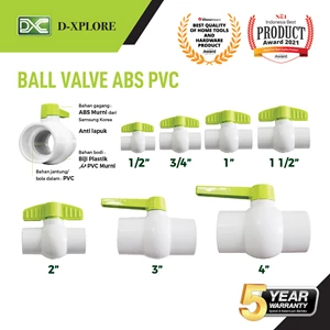 Stop Kran / Ball Valve ABS PVC  D-Xplore 1 Inch