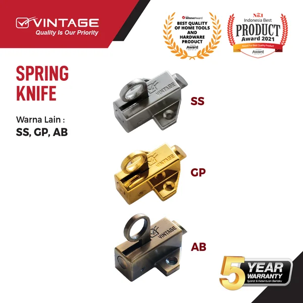 Spring Knife / Aksesoris Jendela / Slot Jendela Vintage