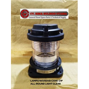 LAMPU SINYAL NAVIGASI CXH6-21P ALL-ROUND LIGHT CLEAR