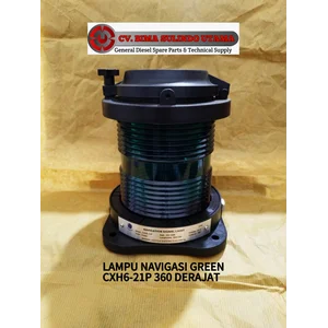 LAMPU SINYAL NAVIGASI CXH6-21P 360 DERAJAT GREEN 4 INCH