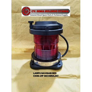 LAMPU SINYAL NAVIGASI CXH6-21P 360 DERAJAT MERAH 4 INCH