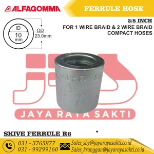 FERRULE SELANG HIDROLIK ALFAGOMMA SKIVE SLEEVE R6 10 MM 3/8 INCH HIDROLIS