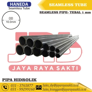 PIPA SEAMLESS GALVANIS HIDROLIK 10MM x 1MM TUBING BESI HANEDA UNTUK INSTALASI TEKANAN TINGGI