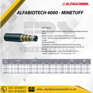 Hydraulic hose Alfagomma ALFABIOTECH 4000 - MINETUFF - 4 Kawat