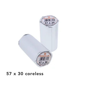 Kertas Thermal Printech 57X30mm Tanpa Core (Coreless)
