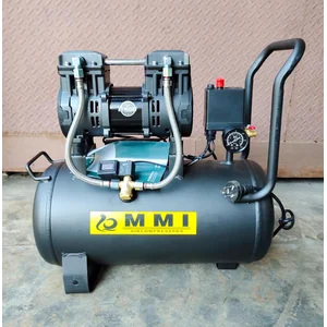 Kompresor angin Oiless 30 Liter 1260w MMI Silent Compressor listrik 1 phase oilless