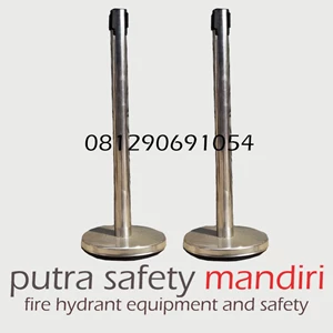 Stainless Queue Pole Stand Barrier 90 Cm Velvet Bank Restriction Pole And Portable Pull Rope