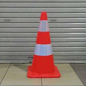 Trafficone Pvc Base Orange Rubber 70Cm