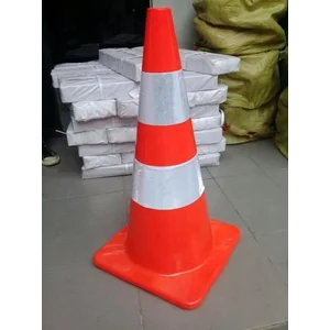 Trafficone Pvc Base Orange Rubber 70Cm