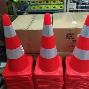 Trafficone Pvc Base Orange Rubber 70Cm