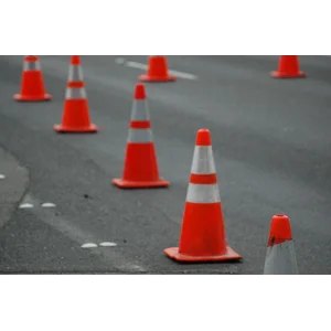 Trafficone Pvc Base Orange Rubber 70Cm