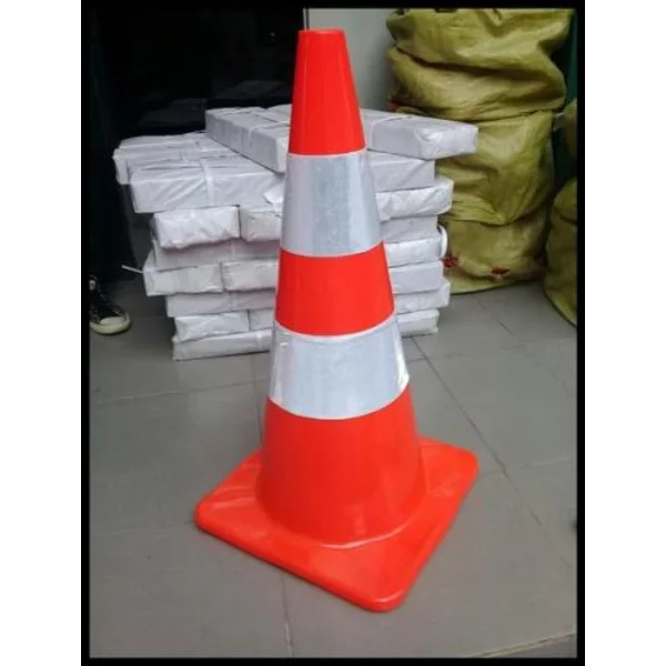 Trafficone Pvc Base Orange Rubber 70Cm
