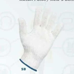 Blue 5Th Thread Catoon Safety Gloves