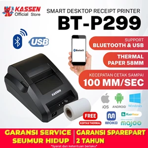 Kasir Mini Thermal Paper Printer 58Mmusb Bluetooth