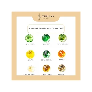 Trijaya Diamond Akrilik / Kristal / Stone / Rhinestone / Bulat Bintang