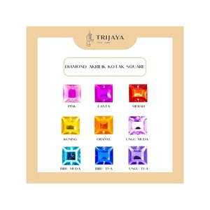 Trijaya Diamond Akrilik / Kristal / Stone / Rhinestone / Kotak Square