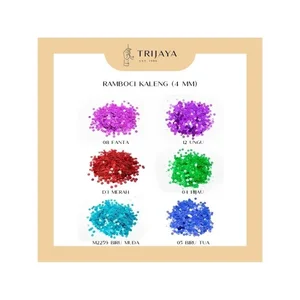 Trijaya Mote / Manik / Ramboci / Beads / Payet Datar - Kaleng
