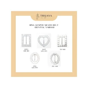 Trijaya Ring Gesper Silver Belt - Bentuk Variasi