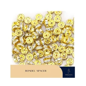 Trijaya Rondel / Pembatas / Spacer Gold