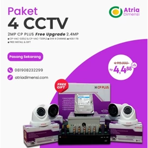 Paket Kamera Cctv Cp Plus 4 Camera 2Mp