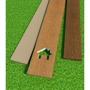 Fiber Cement Siding Board Motif Kayu Versa Wood Plank Teak 240X20x0.6