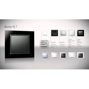 Saklar Engkel Merk Berker Tipe B7 Black Glass
