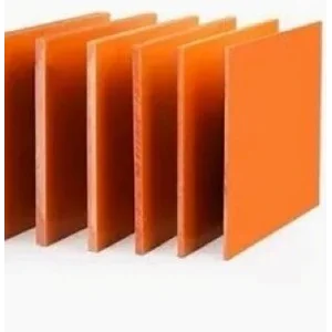 Bakeliit Ebonit Orange Pertinax Orange Lembaran untuk Kebutuhan Industri