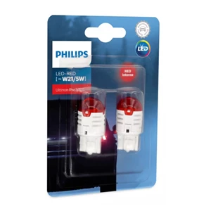 Bohlam Led Lampu Rem Mobil Merah Philips Ultinon Pro3000 W21/5W T20