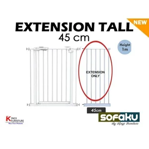 Extension Extra Tall Safety Gate Extension 45Cm Baby Raising Fence