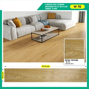 Premium Wood Floor Sticker Vinyl 91 X 15Cm With Wood Floor Adhesive